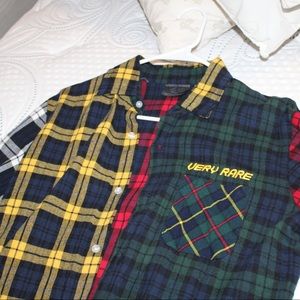 Very rare color block flannel